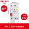 Delixi DZ47SLE 1P+N Residual Current Circuit Breaker with Leakage Protection, Type C, Single-Phase 220V.