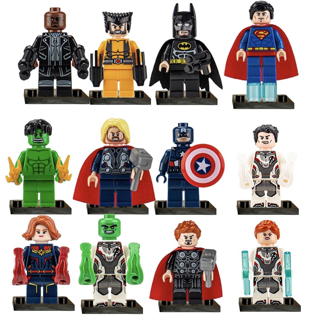 Super Hero Steel Spider Doll Building Block Puzzle Toy