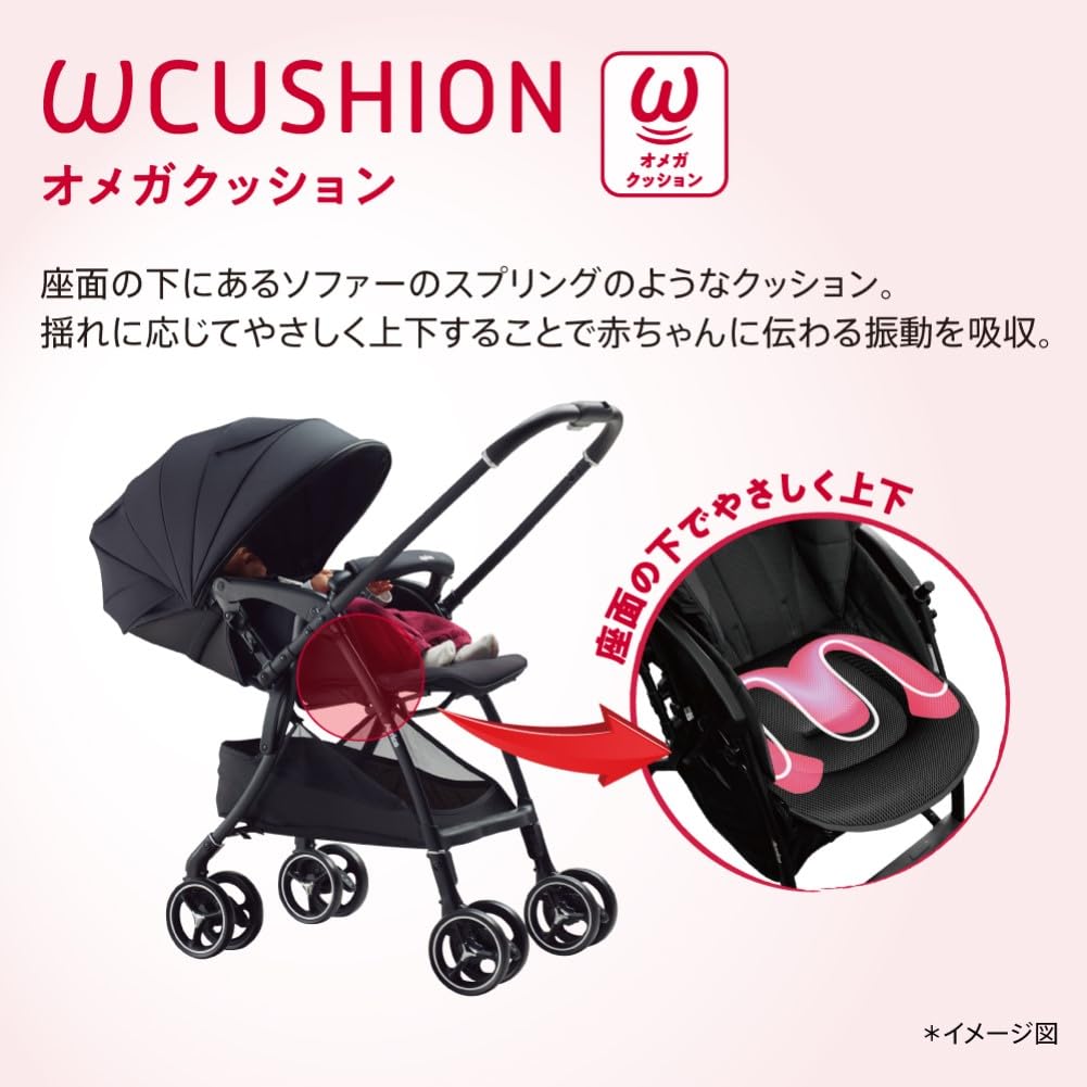 Aprica Lacuna Cushion Free for 1 Month To 36 Both Facing Auto 4 Free 2182860 A-type Stroller, AC, Months, Lightweight, Directions, Wheels, 4-wheel
