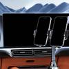 Vehicle Cup Holder Mount Phone Holder Double Adjustable Head For 4.7in to 7.2in Device Silicone Pad Smartphone Stand