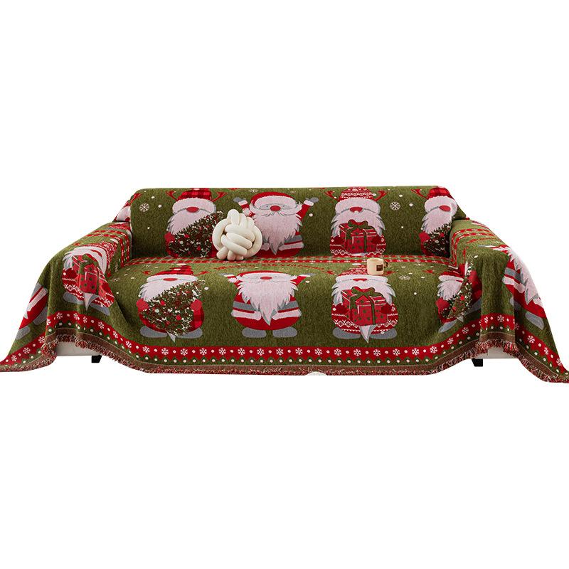 Christmas Sofa Cover Cloth Dustproof Full Cover Four Seasons Universal Pure Color Sofa Sheet Sofa Blanket Home Goods