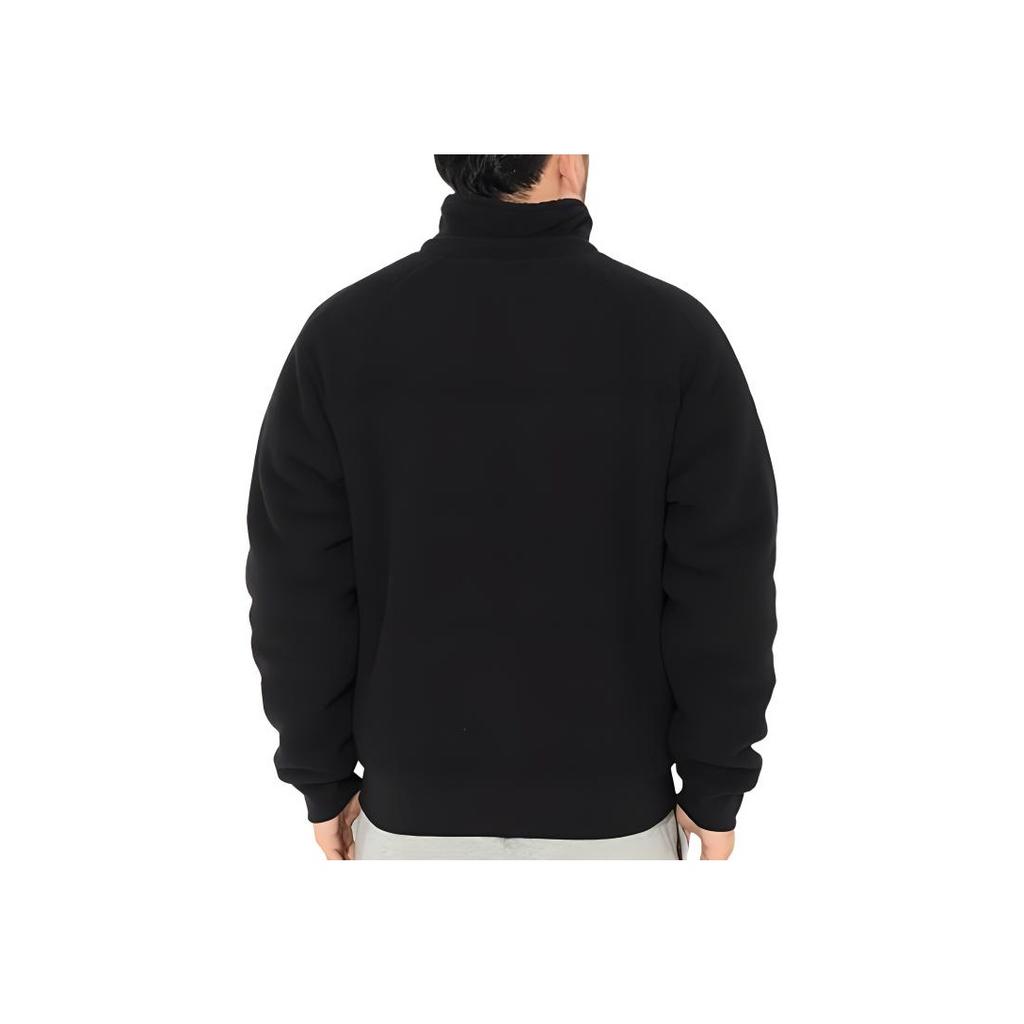 Nike Solid Color Stand Collar Fleece-Lined Casual Sports Jacket Men Outerwear Black Ck5286-010