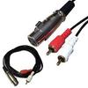 AKNPMHT XLR to RCA Y Splitter Cable, 1 XLR Female to 2 RCA Male Stereo Plug Adapter Cable, Stereo Audio Extension Cord, 1.5m