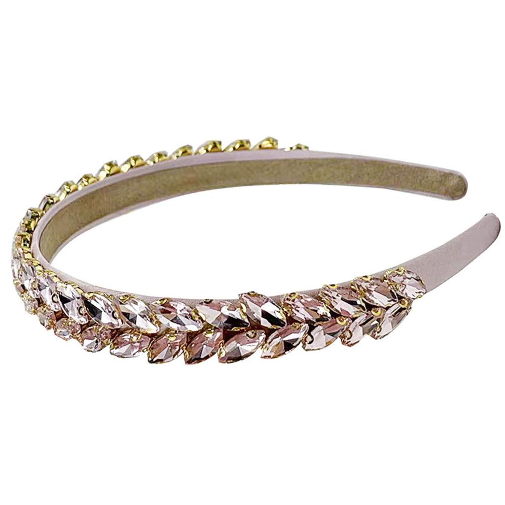 Elegant Baroque Styles Rhinestones Hairband for Formal Event and Special Occasion with Glittering Crystals Studded