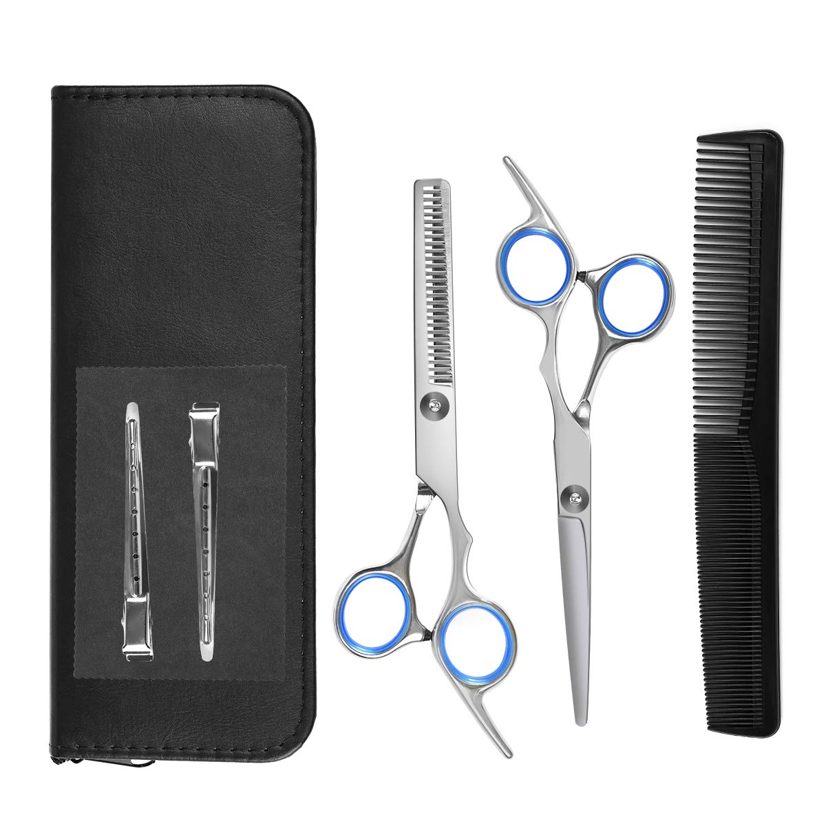 

AutoGo Ножницы для стрижки волос Домашний компактный набор, Самостоятельная стрижка, Для начинающих, Результаты как у профессионала, Использование, Парикмахер, Высококачественные ножницы,