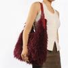 Yogodlns Large Capacity Fluffy Fur Shoulder Bag Y2k Fashion Plush Women Commute Shoulder Bag Tote Casual Winter Shopping Underarm Handbag