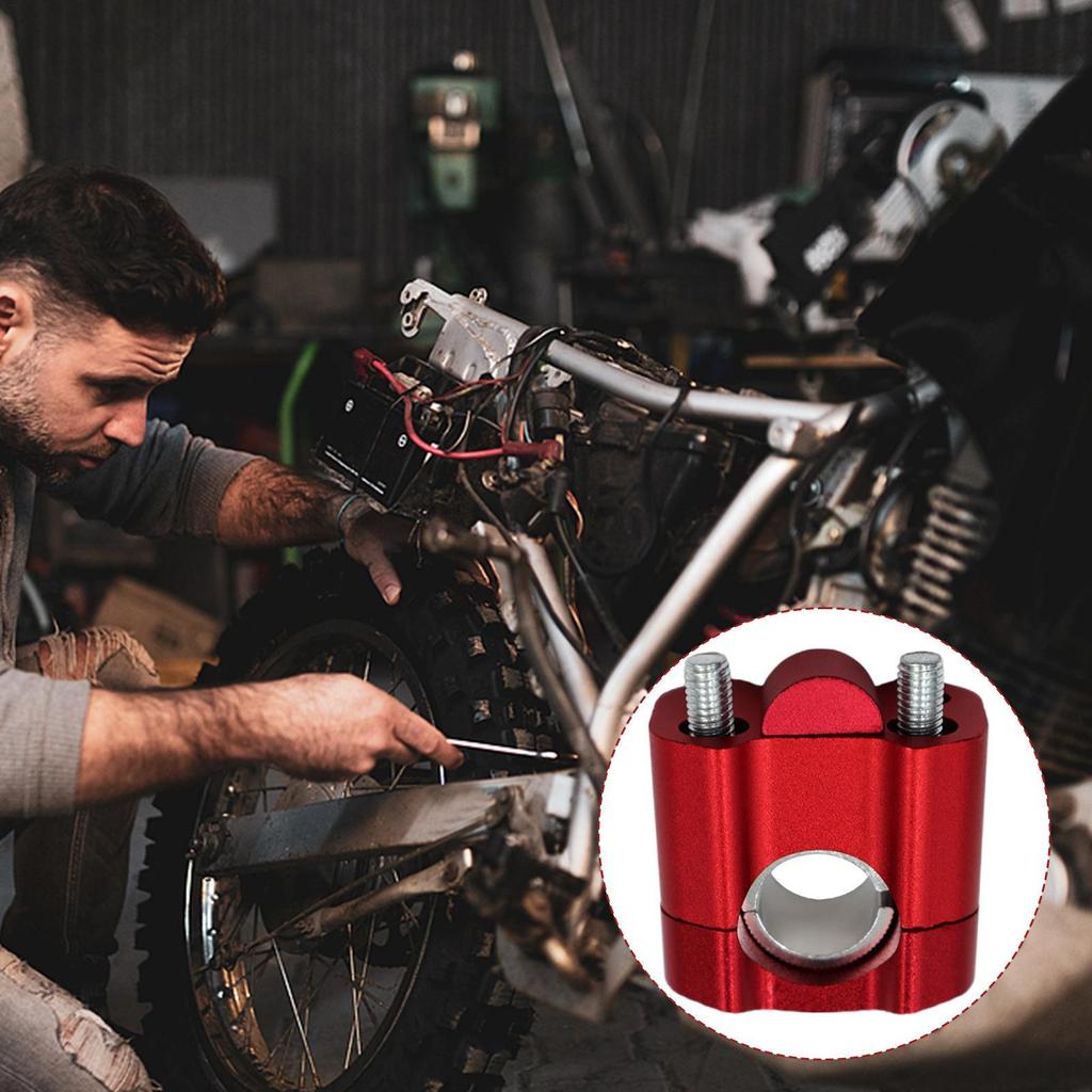 Handlebar Riser Aluminum Alloy Clamp Motorcycle Handlebar Mount Clamp For ATV Dirt Bike Modification Riding