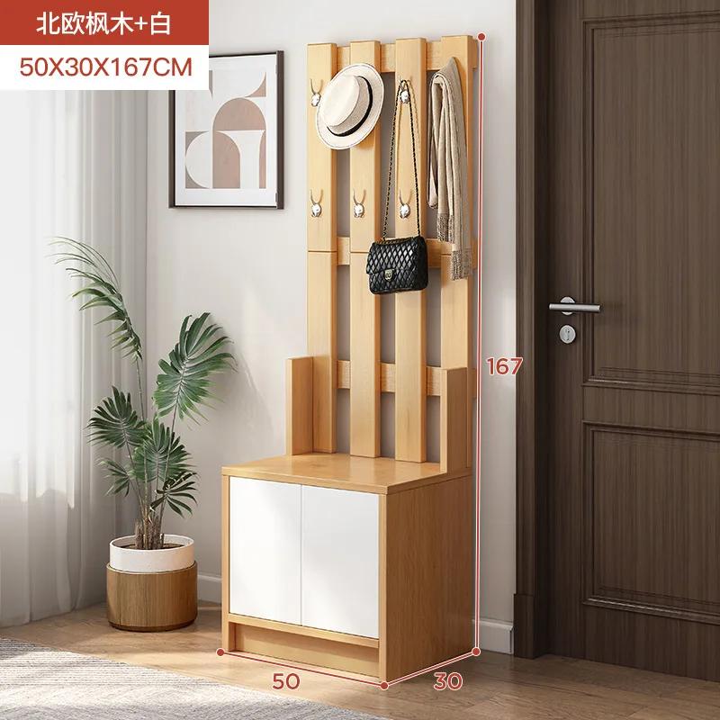 Multi Layer Simple Wooden Shoe Rack Vertical Storage Organizer Cabinet Hallway Shoe Rack Minimalist  Furniture