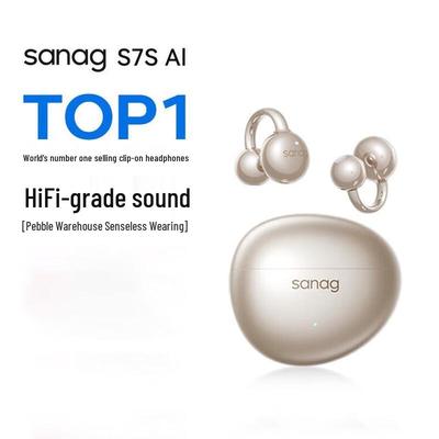 SANAG S7S AI Bone Conduction Ear Clip Headphones