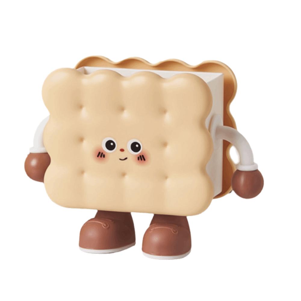 

Biscuit Design Pen Holder Bread Design Storage Bucket Container Organizer Pen Container Desktop Style 1