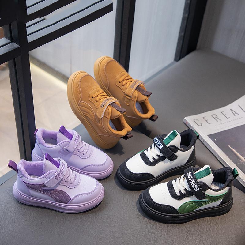 Girls' Sports Shoes, Anti-skate Shoes, Medium and Large Children's Soft-soled Running Shoes, Boys' Fashionable Casual Shoes