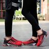 Couple lightweight running shoes jogging shoes 2025 spring new sports shoes flying woven breathable shock absorption foreign trade size