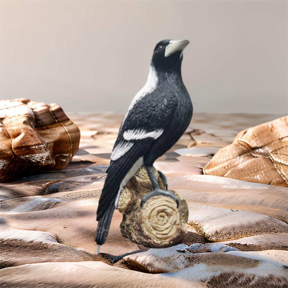 Resin Simulation Magpie Ornament Cute Bird Statue Micro Landscape Magpie Model Sculpture  Outdoor