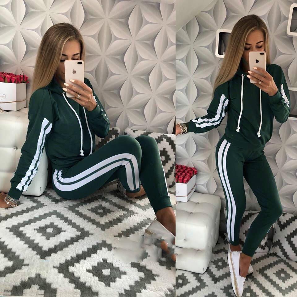 

2020 European & American Women s New Sports Casual Suit - Stylish DH719 Medium армія зелений колір