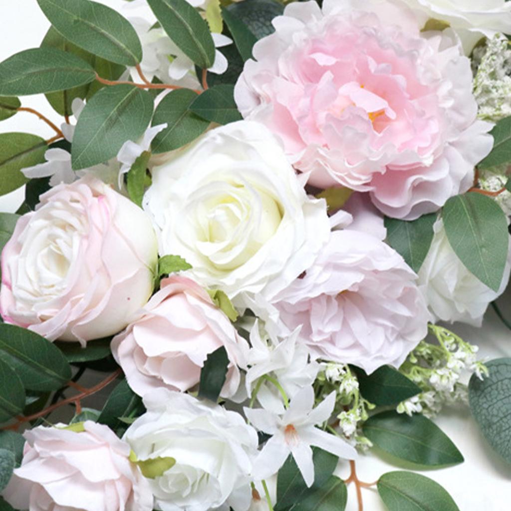 Künstlicher Blumengirlanden-Set Rose Hochzeitsbogen Blumengirlanden für Hochzeits-Willkommensschilder Zeremoniedekoration