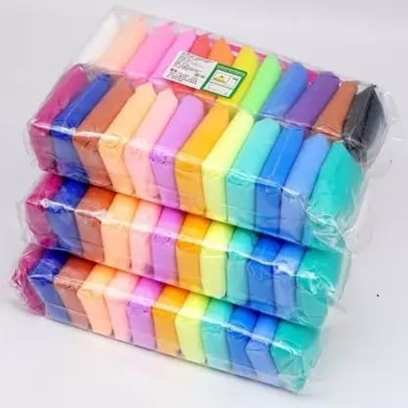 Eclet (Pack Of 1Air Dry Clay, Colorful Children Soft Clay, Creative Art Crafts, Gifts For Kids-Multi Color. Non-Toxic Mo