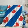 Nation Netherlands Friesland Province Blanket Throw Super Cosy Plush Living Room Sofa Couch Childish Birthday Gifts