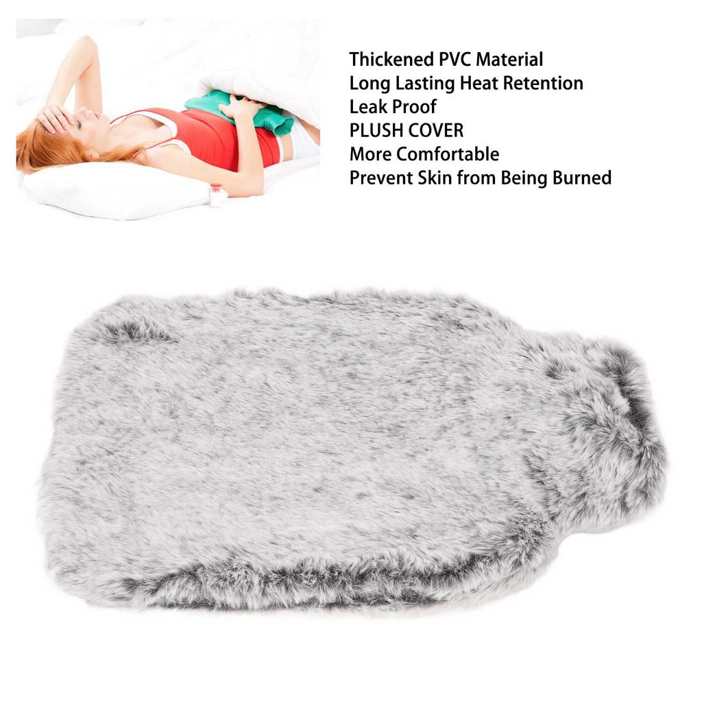1500ml Rubber Hot Water Bottle Reduce Pain Hot Compress Leakproof Large Hot Water Bag Warmer for Cramps Arthritis