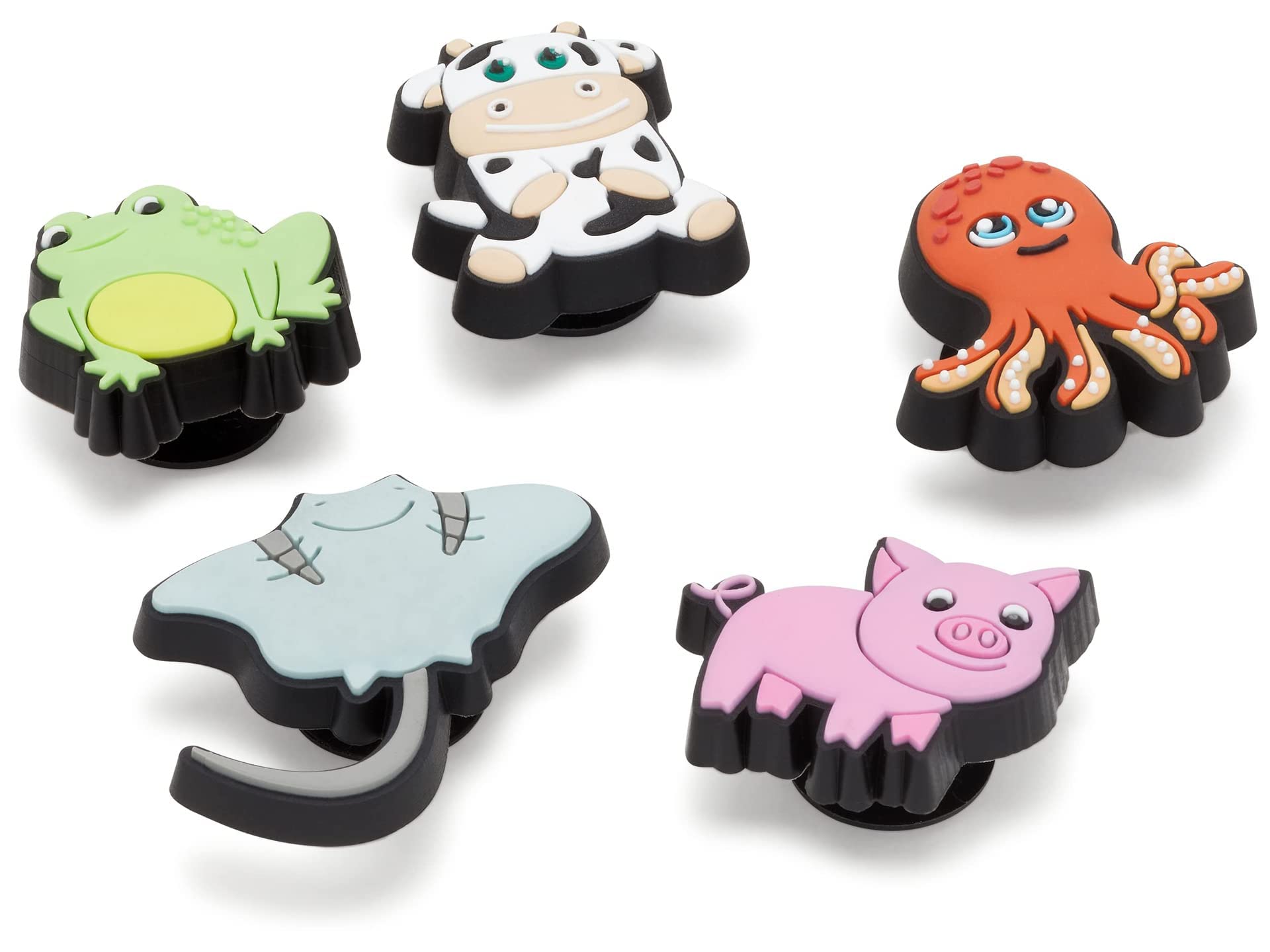 Shoe Shoe Cute 5 Pack [Crocs] Jibbitz, Accessories, Charms, Unisex, Multi-Free, Animal,