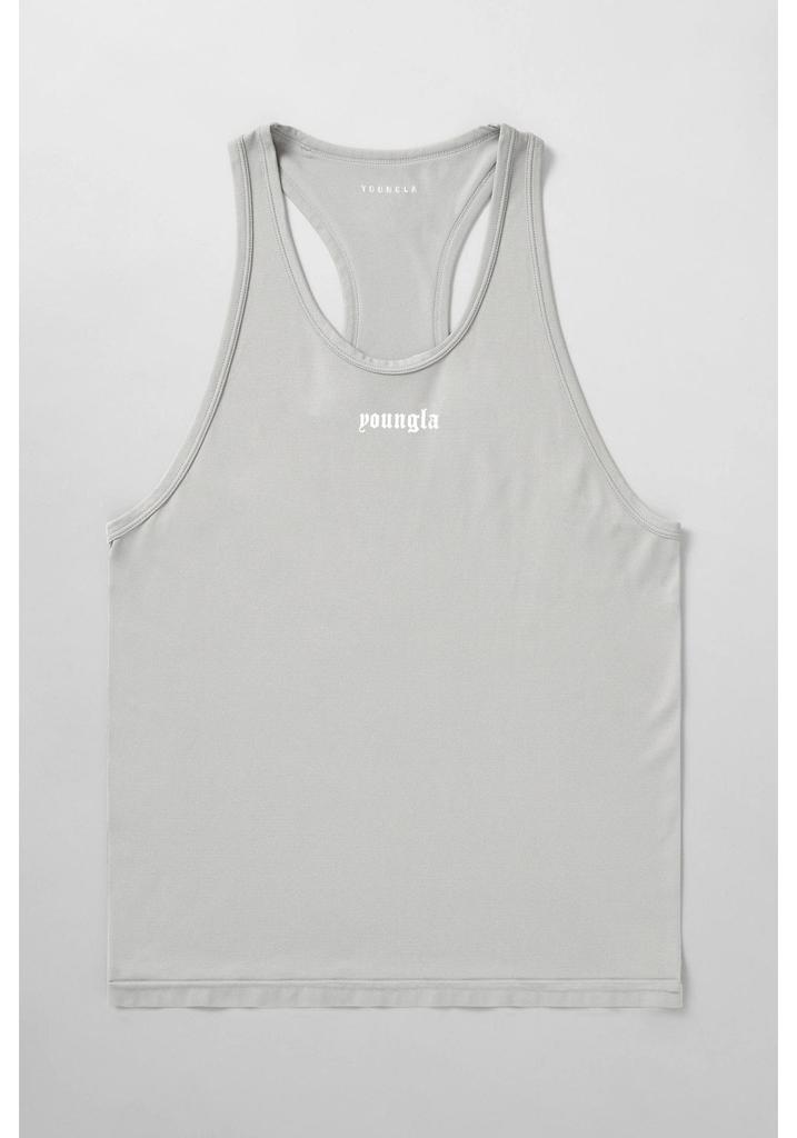 YoungLA Herren Slim-Fit Ärmelloses Schnelltrocknendes Muskel-Tanktop