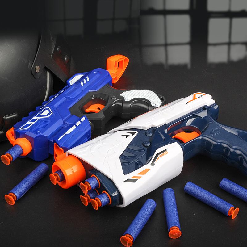 Adult Manual Soft Bullets Toy Gun Kits For Nerf Darts Toy Pistol Gun Long Range Dart Blaster AdultToys Xmas Gift