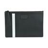 Bollis Classic Black And White Striped Business Zipper Canvas Leather Wallet Clutch Large Men Wallets 6224350
