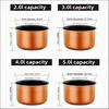 2L 3L 4L 5L  latest technology gold rice cooker pot aluminum alloy tank for intelligent rice cookers bowl tank