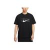 Nike Skin-Friendly Fashion Versatile Simple Short Sleeve T-Shirt Men Tops Black HJ3420-010