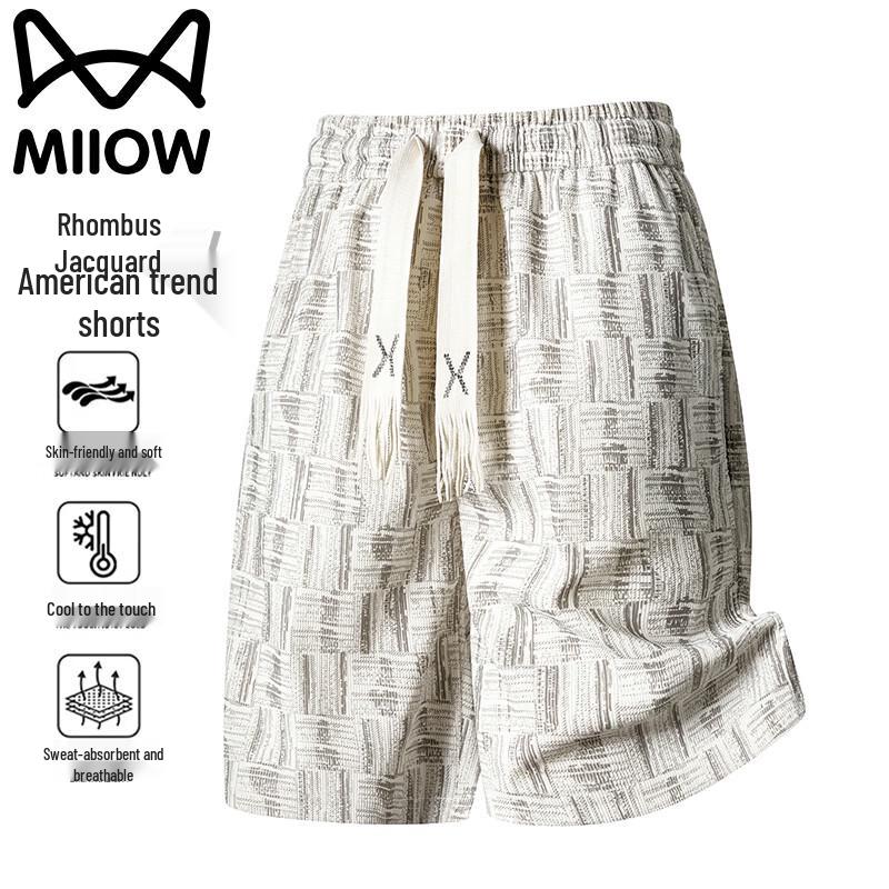 MiiOW Men s Summer Casual Beach Shorts M