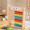 Wooden Arithmetic Stand for Kids: Addition & Subtraction Teaching Aid for Preschool Number Recognition