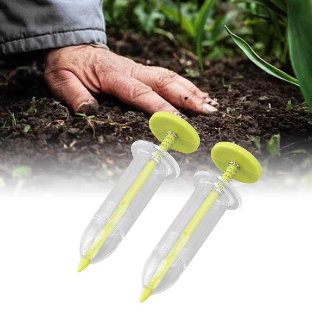 2 pezzi Distributore di Semi per Semina Seminatrice Piccola Spargisemi Manuale Piantatrice di Semi Attrezzo da Giardinaggio