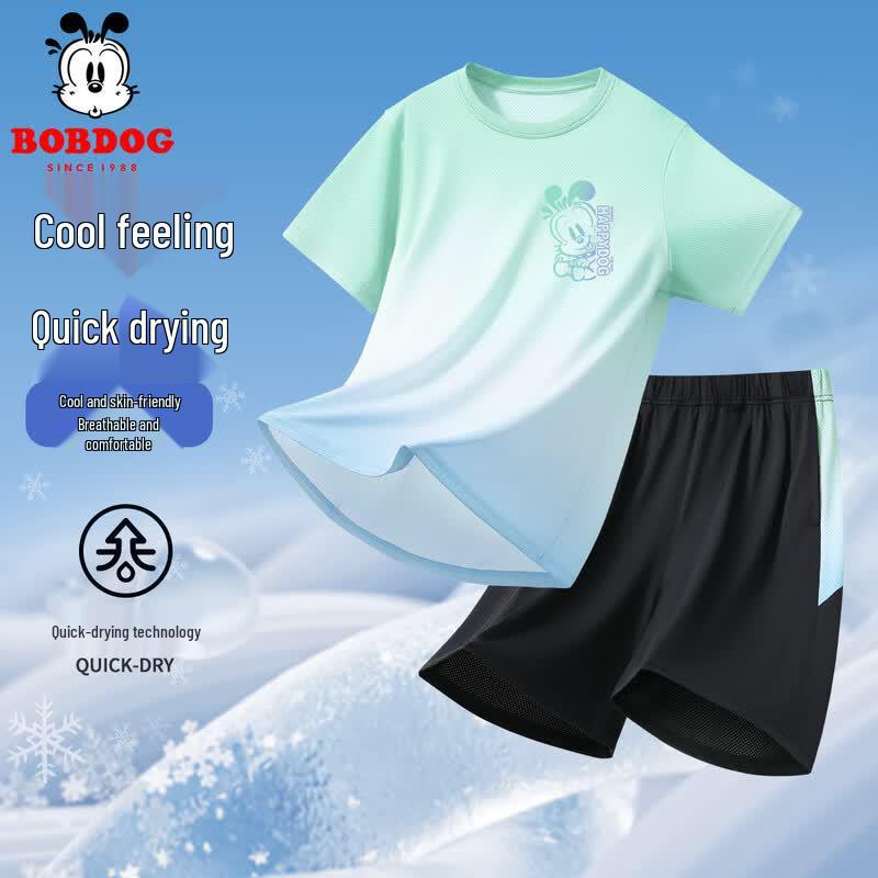 Bobdog Boys  Gradient Quick-Dry Sportswear Set 140