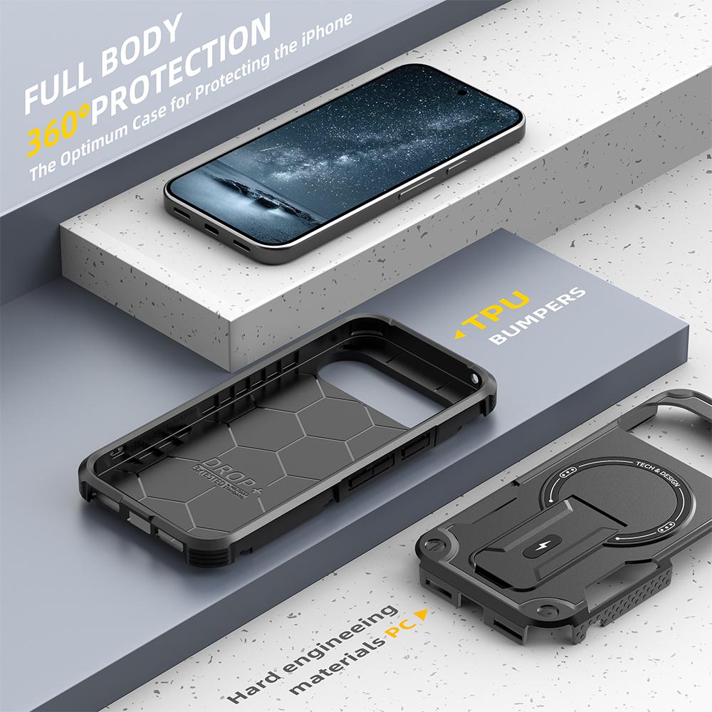 Shockproof Fashion Magnetic Armor Case for Google Pixel 10 Pro XL 5G Pixel10 Pixel9 Pixel 9 Pro XL Kickstand Cover Accessories
