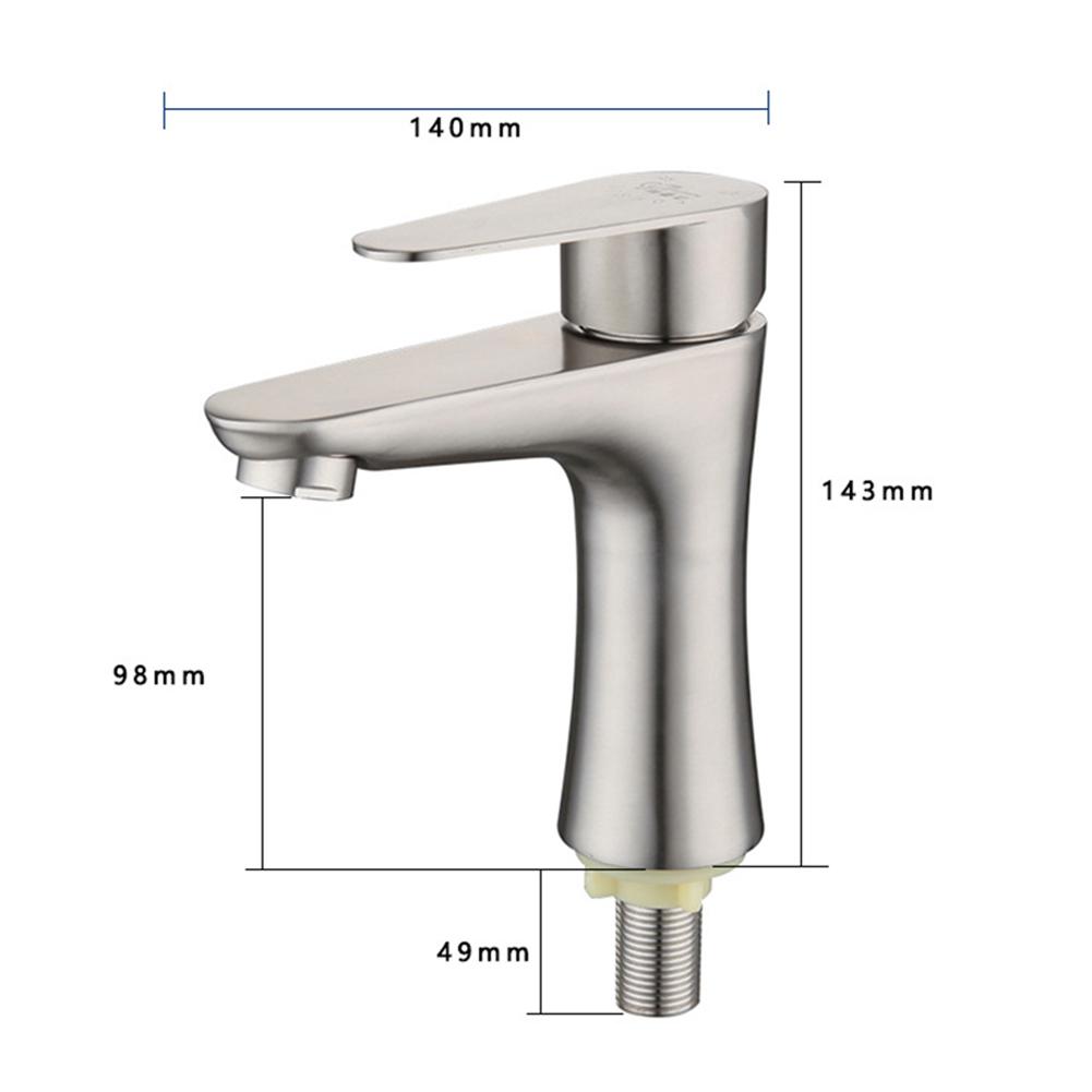 Wydajna Filtracja Wody Kran Zimnej Wody Jednouchwytowy Stal Nierdzewna