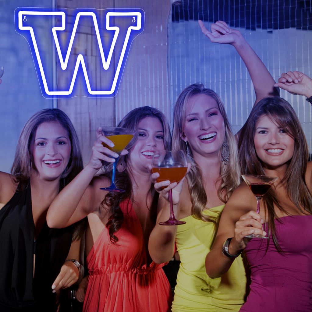 Washington Neon Sign University Basketball Team Logo Neon Sign for Bedroom University Neon LED Wall Light Decor for Dorm