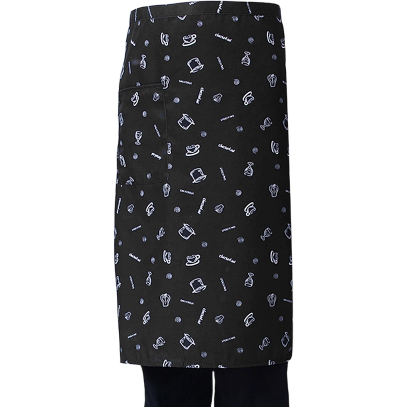 

Фартук для шеф-повара, полуобрезанный рабочий фартук, фартук для официанта в ресторане, кафе One Size тёмно-синий