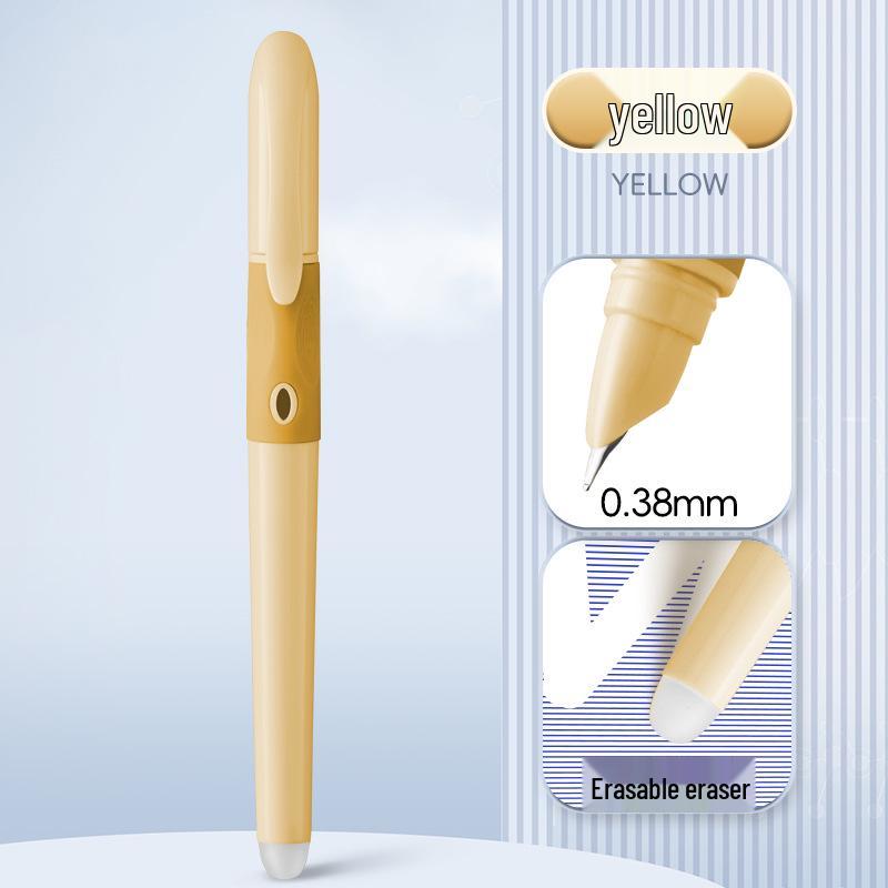 Click Pen with Thermosensitive Erasable Ink, Replaceable Cartridge, Ergonomic Design for Correct Posture, Calligraphy Practice, Ideal for Students