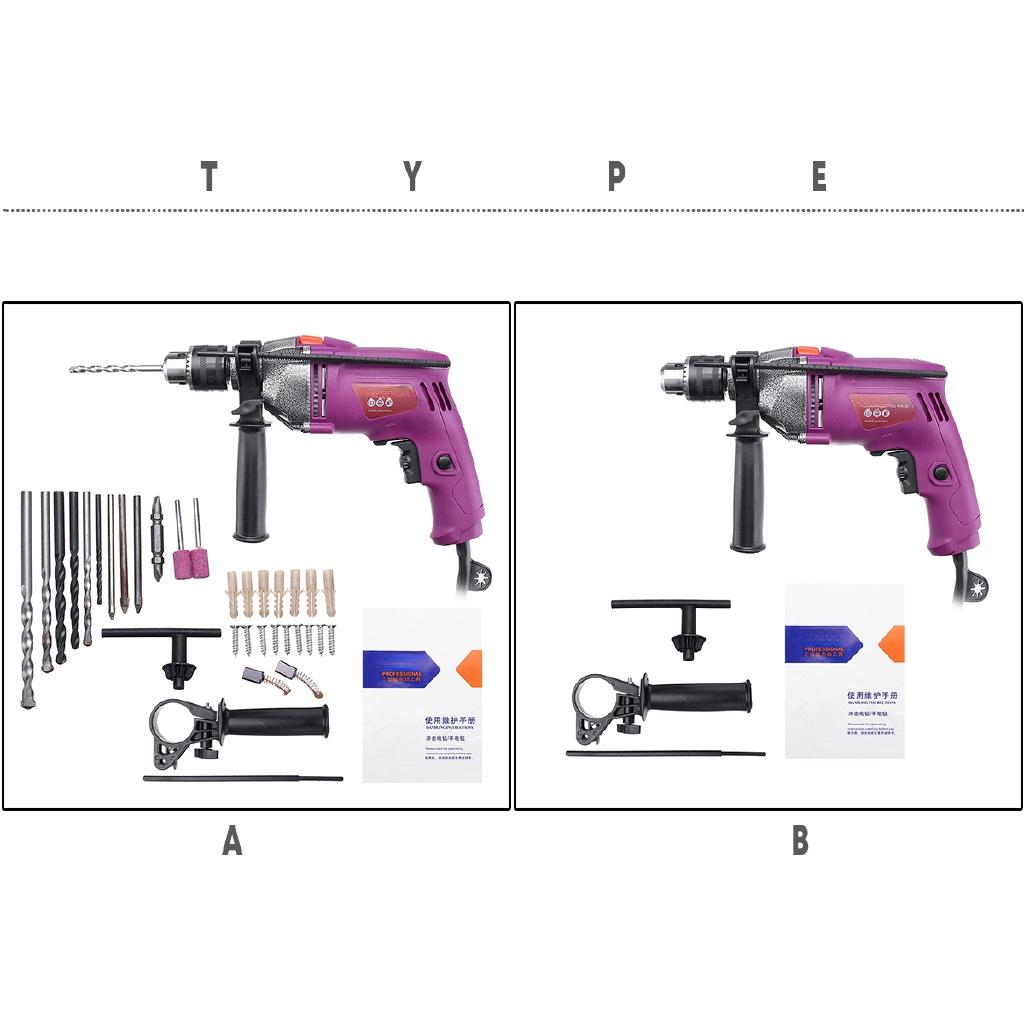 Ciocan Rotopercutor Electric 1200W 220V 2500rpm Viteză Variabilă Heavy Duty Șurubelniță cu Impact Mandrină Burghiu Set Scule Electrice