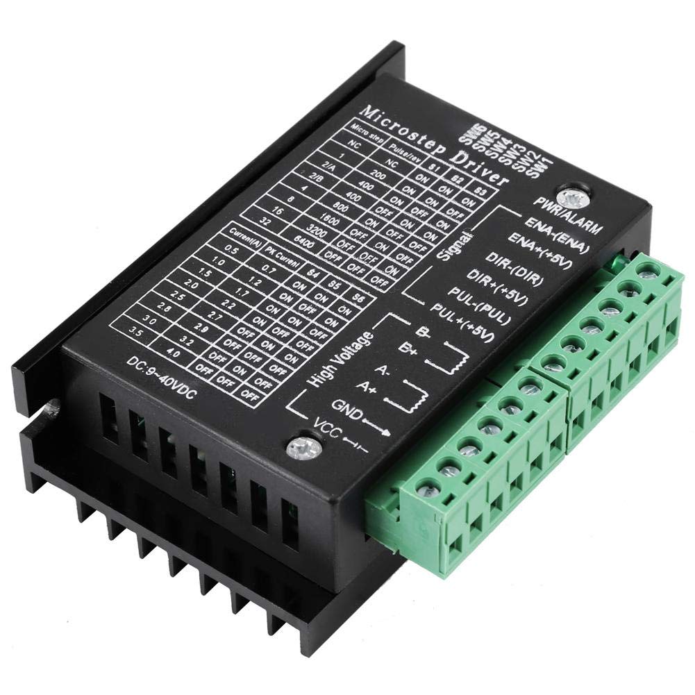 0.5-4A 9-40V DC CNC Stepper Motor Driver 32 Micro-Step Resolutions Step Controller Module Board for 8, 11, 14, 16, 17 Stepper Motor