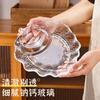 2pcs Leaves Dumpling Plates Transparent Household Dim Sum  Snack Fruit
