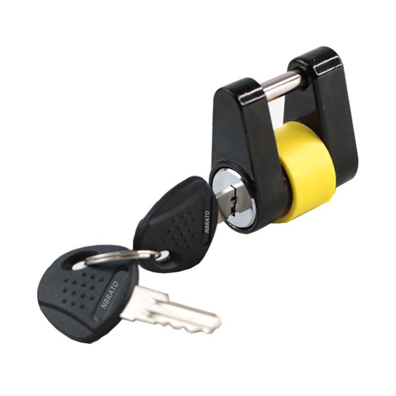 Gold 1/4" Copper Plated Tow Hitch and Coupler Lock for Trailers and RVs
