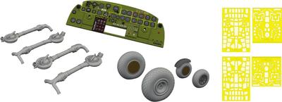 eduard Panel de Instrumentos LookPlus a Escala con Set de Piezas Kit de Modelo de Plástico Hobby Piezas EDU644318 1/48 B-24D (para Boss) (Avión)