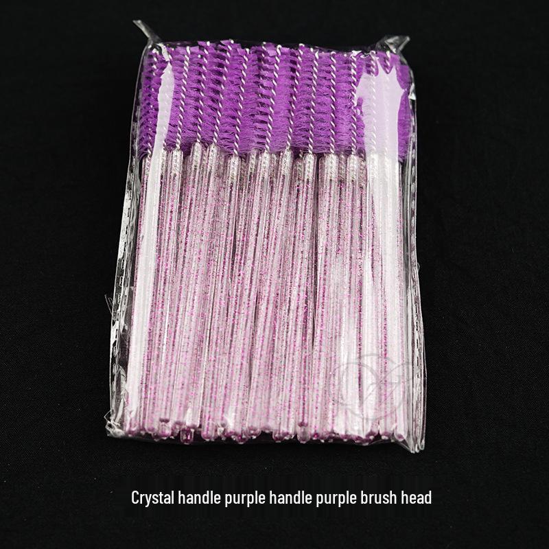 Wanjia Crystal Spiral Lash and Brow Brush - Fine, Disposable, Special Color for Wedding and Beauty Use