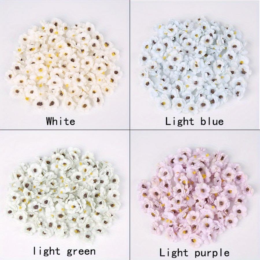 20Pcs 3cm Multicolor Daisy Flower Heads Mini Silk Artificial Flowers for Wedding Home Decoration Christmas Wreath Scrapbooking