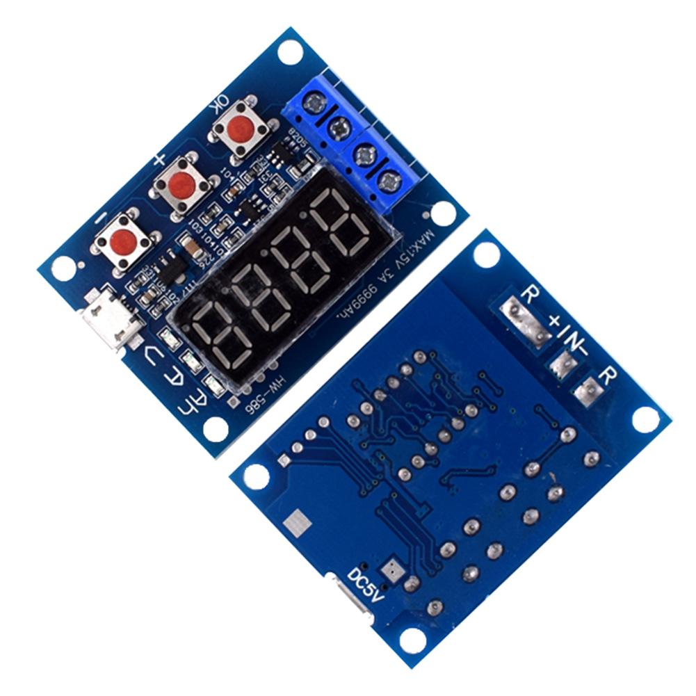 HW-586 Battery Tester LED Digital Display 18650 Lithium Battery Power Supply Test Resistance Lead-acid Capacity Discharge Meter