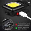 1PC Mini LED COB Flashlight, Rechargeable Keychain Small Flash Light, Portable Emergency