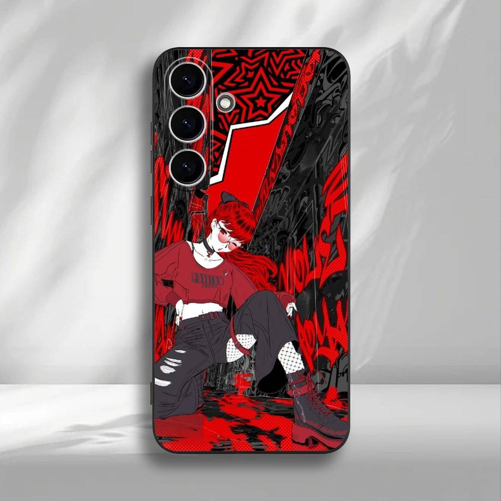 

Kasumi Persona Yoshizawa 5 Phone Case For Samsung Galaxy A73,A72,A71,A70,A53,A52,A51,Others Soft Black Cover Samsung a53 5g