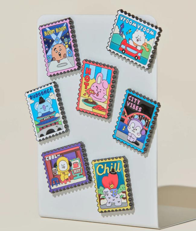 BT21 Metalowy magnes edycja Seul (8 opcji)