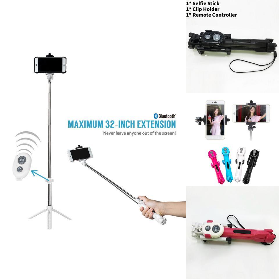Universal Smartphone Tripod With Bluetooth Remote And Foldable Design For Travel Photography