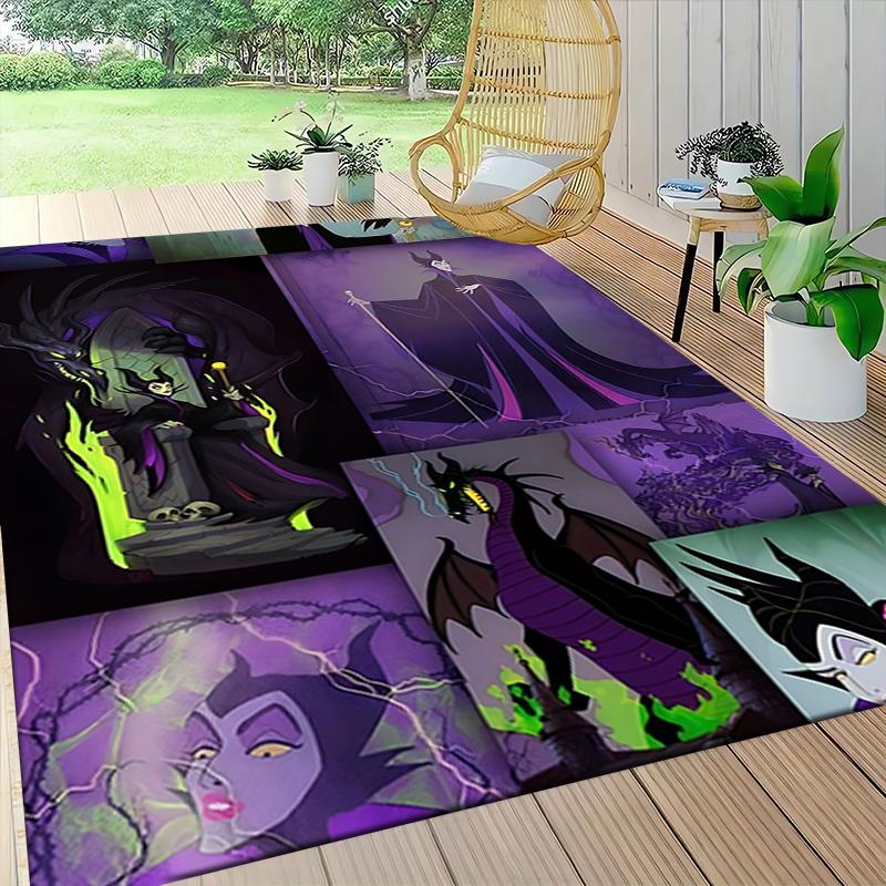 Maleficent'S Dark Journey Carpet Rug Soft Washable Antislip Home Living Room Sofa Mats Personalized Christmas Rug